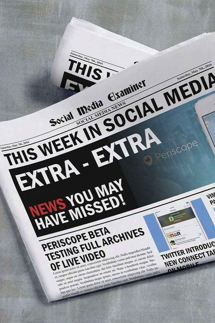 Periscope enregistre des vidéos en direct au-delà de 24 heures: cette semaine dans les médias sociaux: Social Media Examiner