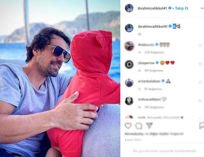 L'acteur İbrahim Çelikkol a posé avec son fils Ali: Petite paix ...