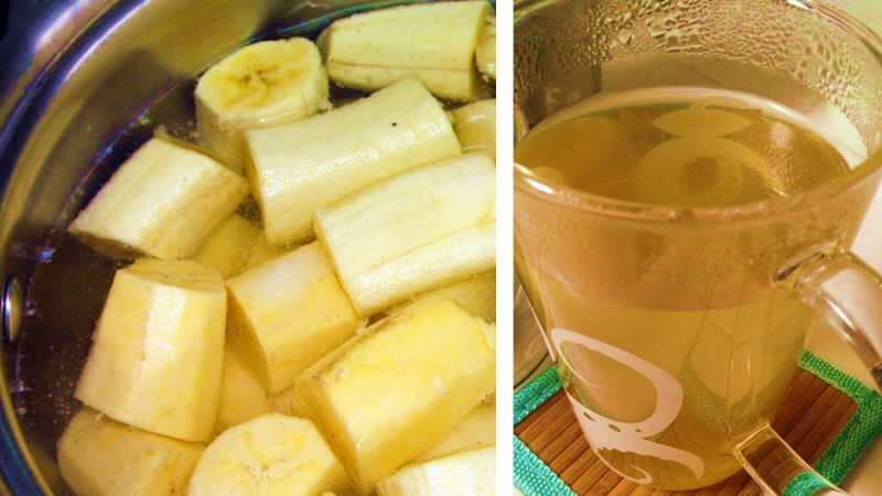le thé à la banane contient des niveaux élevés de potassium