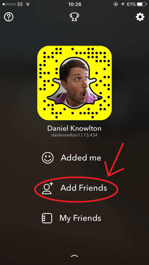 Snapchat ajouter des amis