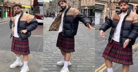 Partage de jupes de Sefo! La tradition de l'Ecosse a erré dans les rues avec le kilt.