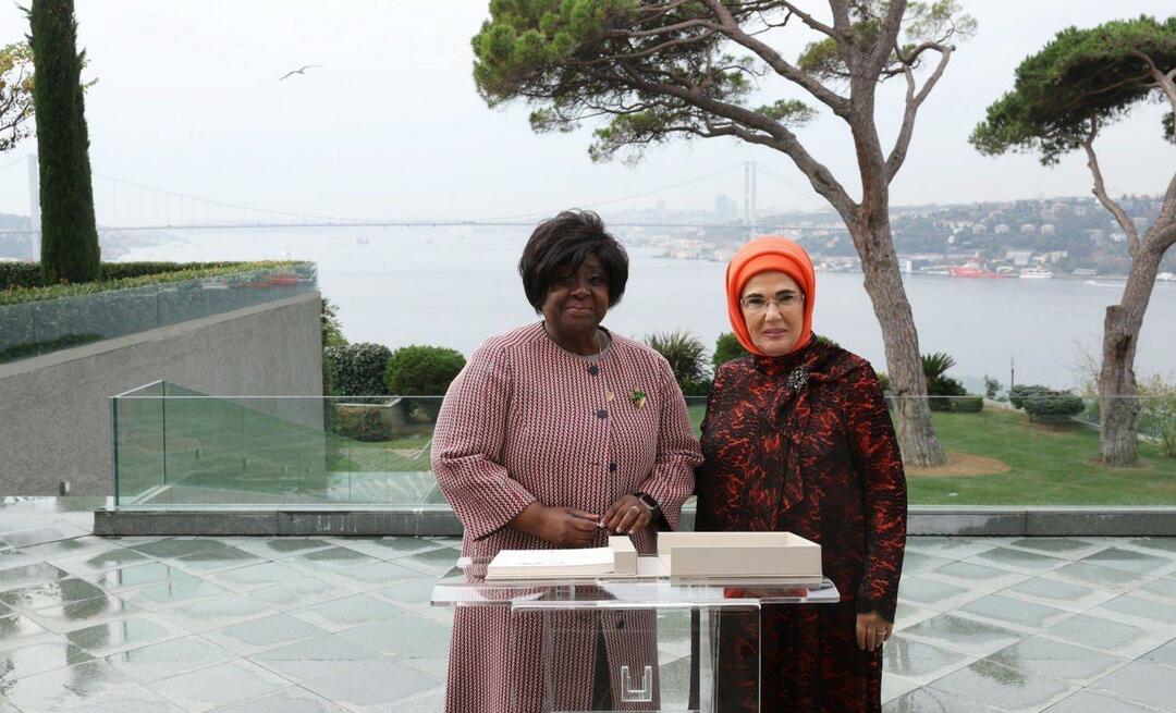 La Première Dame Erdoğan a rencontré l'épouse du Président de la République du Mozambique !