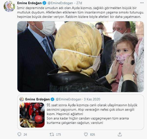 Partage de «Ayda» de la Première Dame Erdoğan!