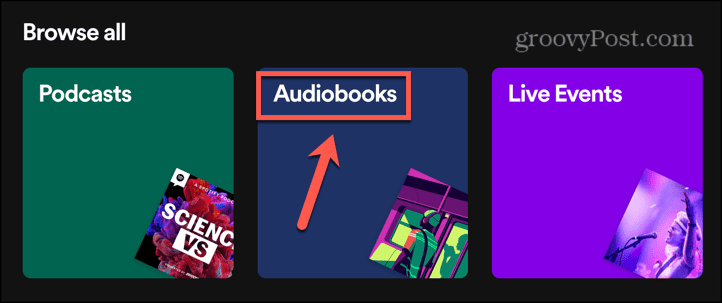 livres audio Spotify