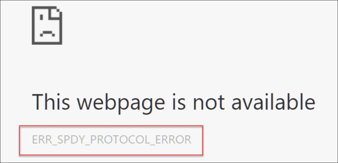 Correction de ERR_SPDY_PROTOCOL_ERROR dans Chrome