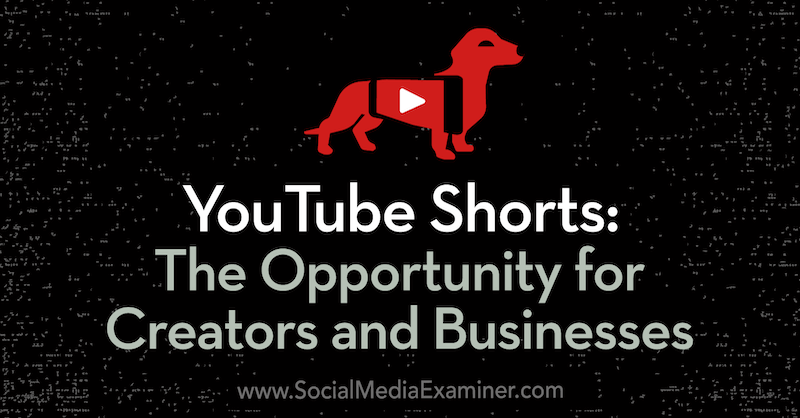 YouTube Shorts: L'opportunité pour les créateurs et les entreprises avec des informations de Derral Eves sur le podcast marketing sur les réseaux sociaux.