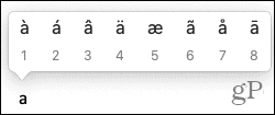 Raccourcis clavier pour Word sur Mac Accent Marks