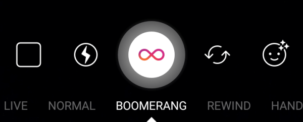 Utiliser Boomerang transformera une série de photos en une vidéo en boucle.