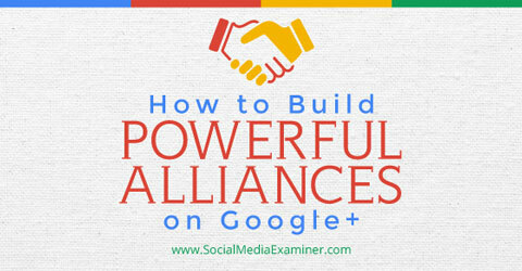 construire des alliances sur google +