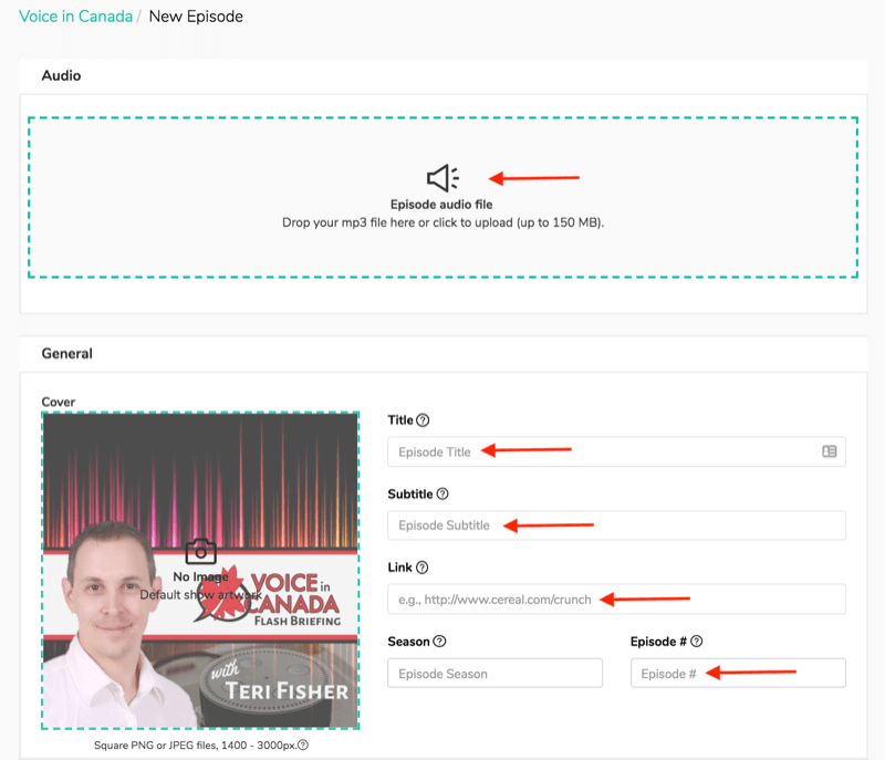 étapes pour télécharger des briefings flash Alexa sur Acast