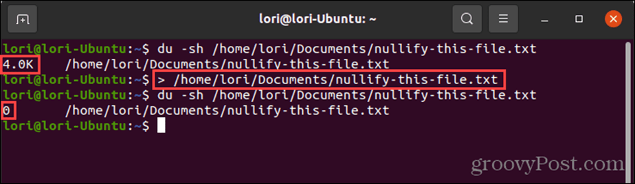 Rediriger vers null sous Linux