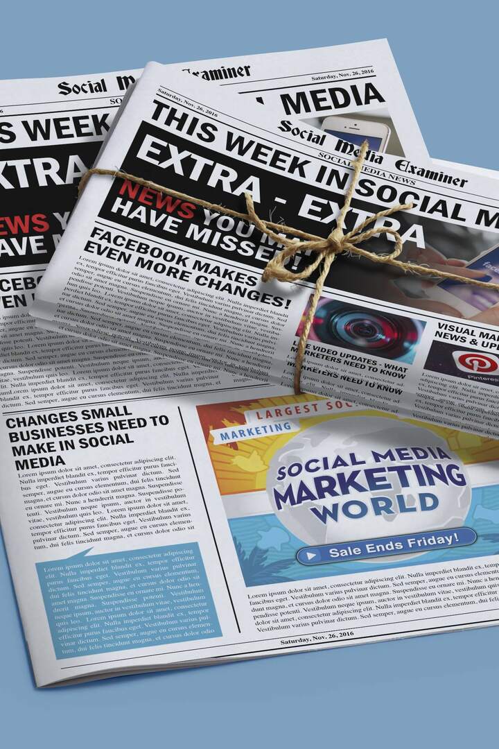 Facebook Modifie la mise en page des pages: Cette semaine dans les médias sociaux: Social Media Examiner