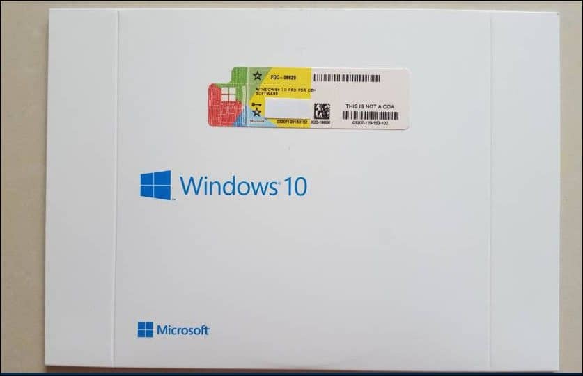 Clé de produit OEM System Builder Windows 10