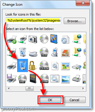 recherchez le fichier imageres.dll dans Windows 7