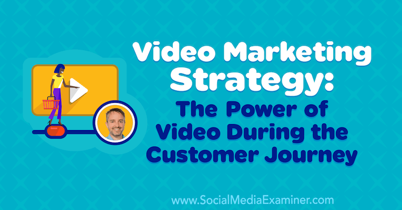 Stratégie de marketing vidéo: le pouvoir de la vidéo pendant le parcours client, avec des informations de Ben Amos sur le podcast de marketing des médias sociaux.