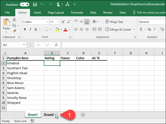 01-Create-data-table-and-click-Sheet2