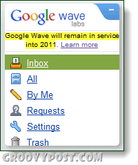 Google Wave est opérationnel jusqu'en 2011