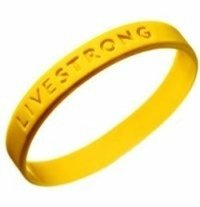 bracelet livestrong jaune