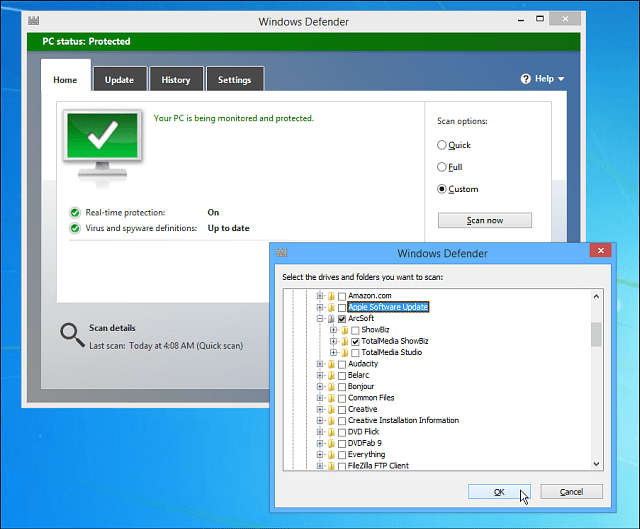 Conseil Windows 8.1: Ajoutez Windows Defender au menu contextuel