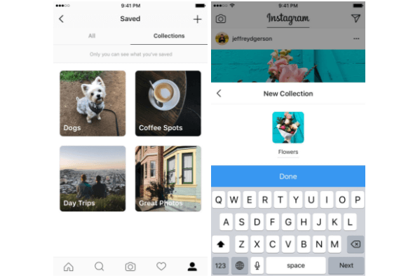 Instagram a déployé des collections privées pour les publications enregistrées.