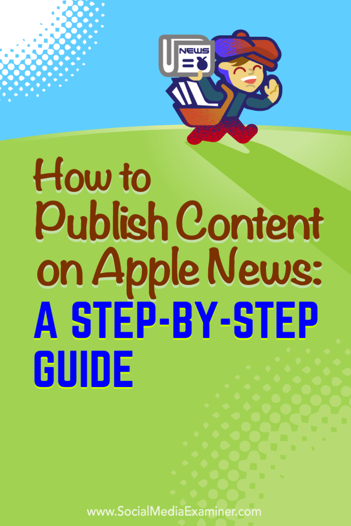 Conseils pour devenir un éditeur Apple News.