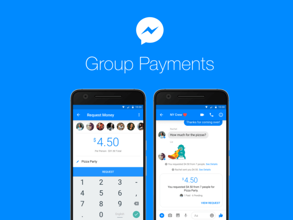 Les utilisateurs de Facebook peuvent désormais envoyer ou recevoir de l'argent entre des groupes de personnes sur Messenger.
