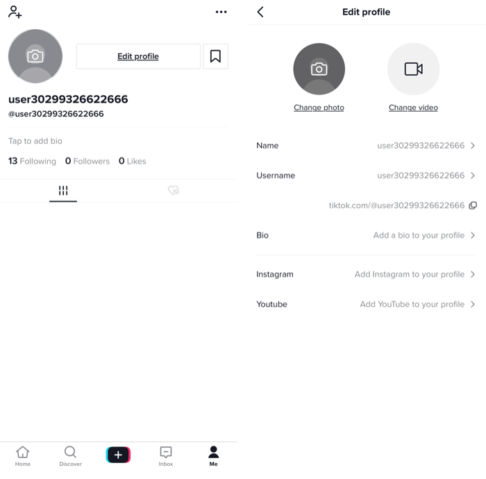 modifier le profil d'entreprise TikTok