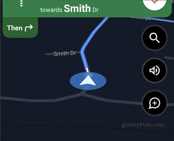 Symbole de voiture Google Maps naviguer