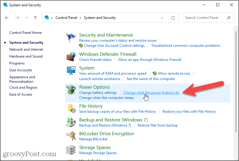 Changer ce que font les boutons d'alimentation dans Windows 11