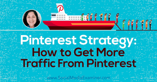 Stratégie Pinterest: Comment obtenir plus de trafic de Pinterest avec des informations de Jennifer Priest sur le podcast marketing des médias sociaux.
