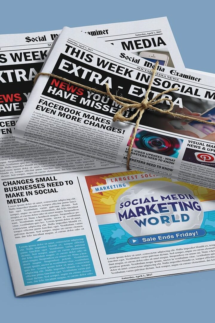 Lancement mondial des histoires Facebook: Cette semaine dans les médias sociaux: Social Media Examiner