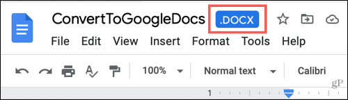 Fichier Word dans Google Docs