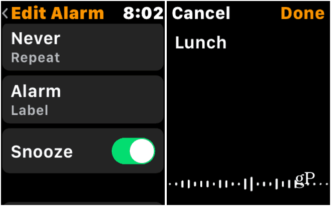 4 Modifier l'étiquette d'alarme Apple Watch