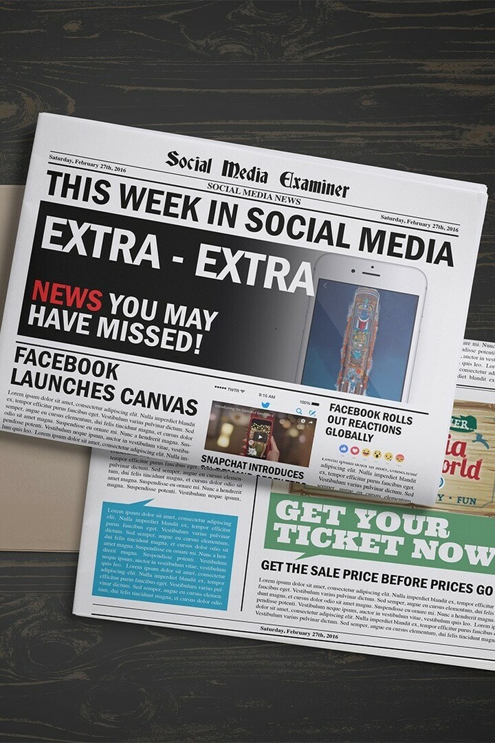 Facebook lance Canvas: Cette semaine dans les médias sociaux: Social Media Examiner