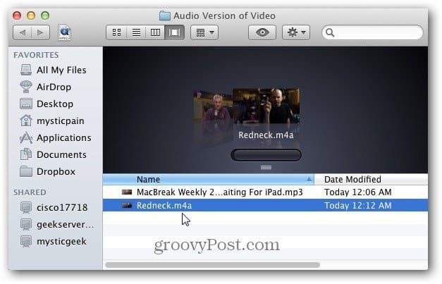 Convertir des vidéos en fichiers audio sur un Mac avec iTunes