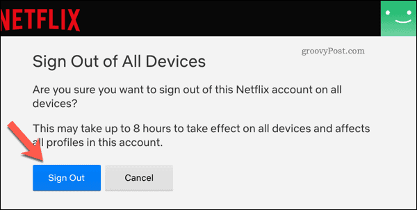 Déconnectez-vous de tous les appareils sur Netflix