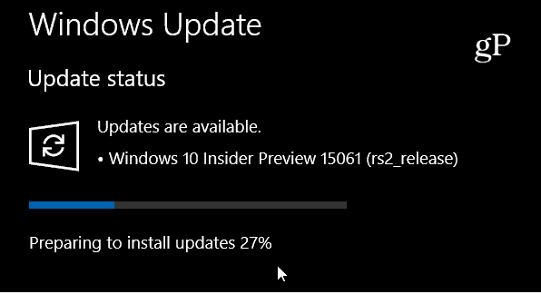 Windows 10 Insider Build 15061 est le troisième build de prévisualisation PC cette semaine