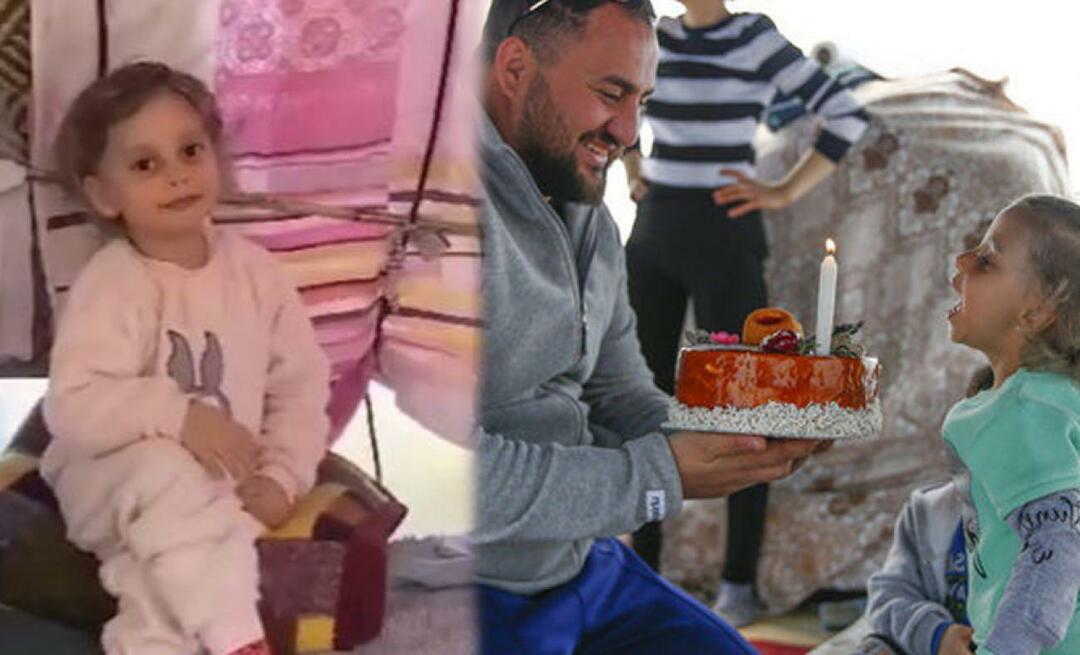 Nurhayat, qui voulait un gâteau d'anniversaire dans sa ville de tentes, a reçu un gâteau de Kayseri !
