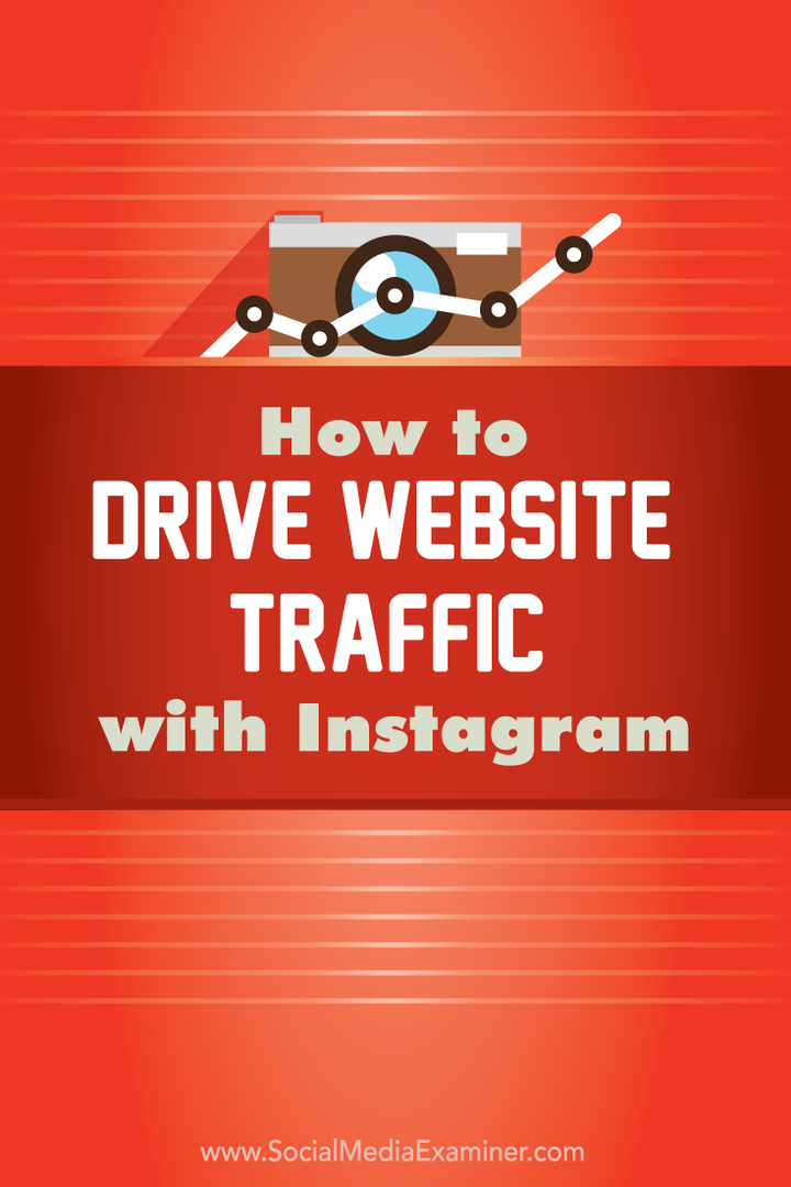 comment générer du trafic sur le site Web avec instagram