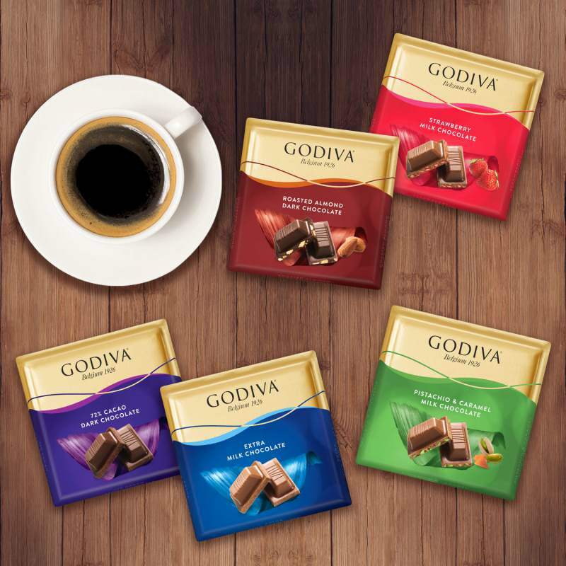 Nouveaux "chocolats carrés" de Godiva