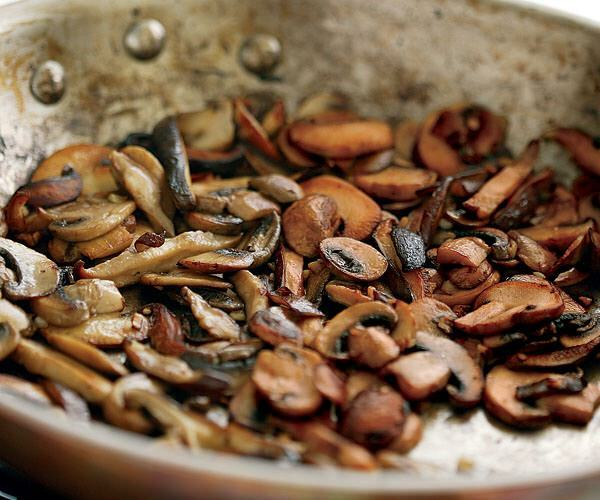 recette de sautés aux champignons