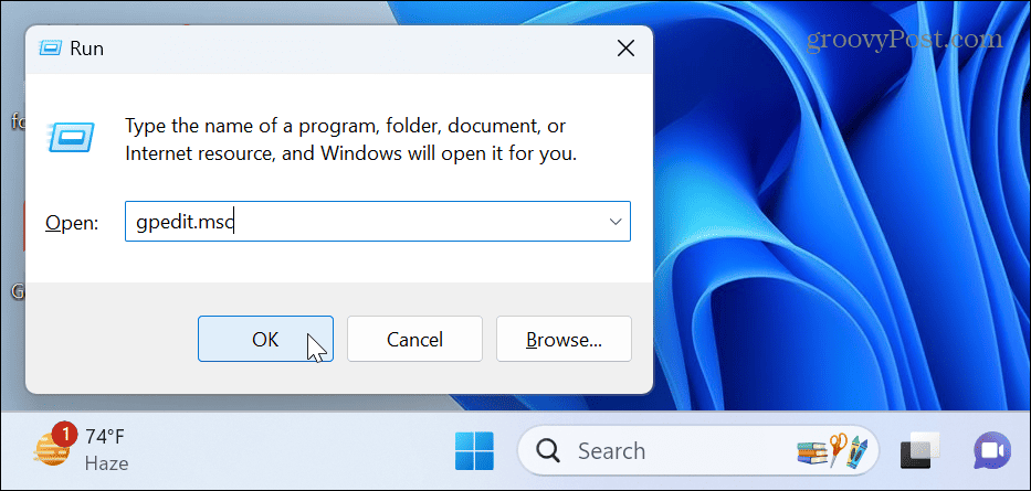 Désactiver le gestionnaire de tâches sur Windows 11