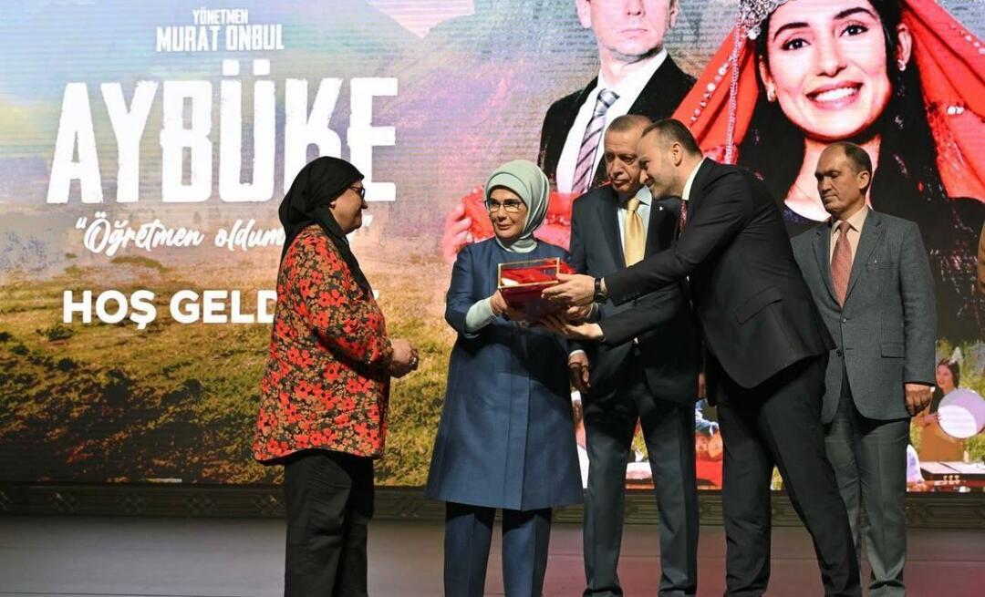 La première du film Aybüke Je suis devenu professeur a eu lieu avec la participation du président Erdoğan !