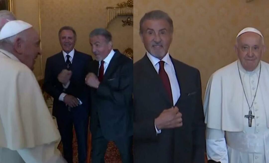 La star rock Sylvester Stallone a défié le pape François !