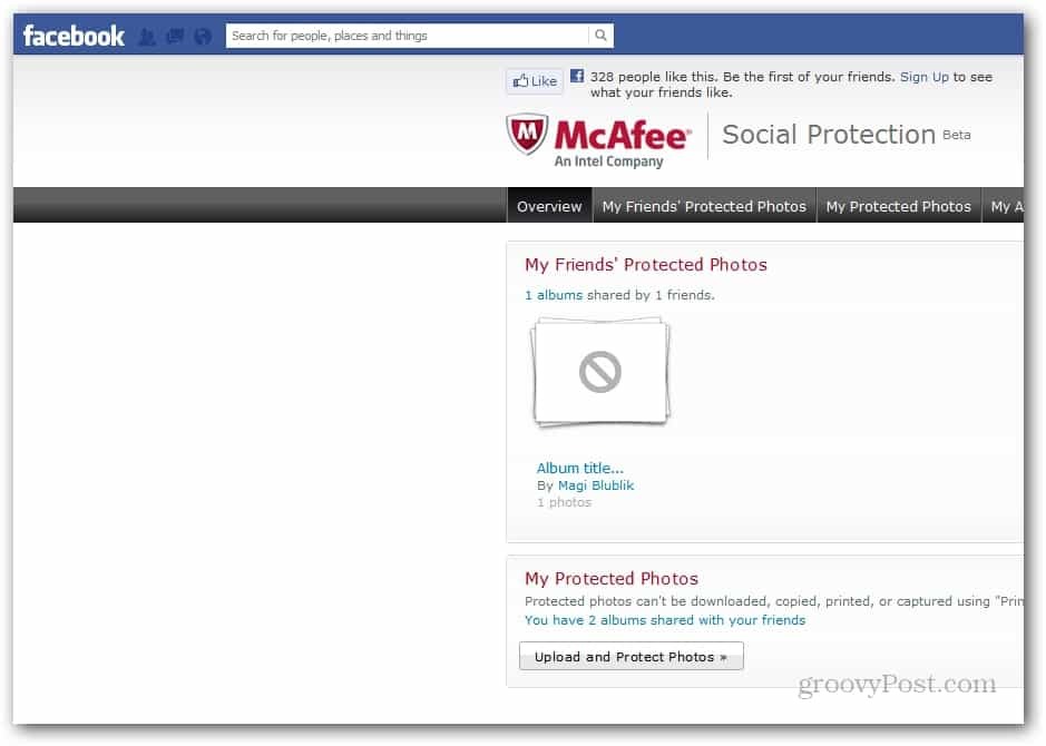 McAffee protège vos photos Facebook
