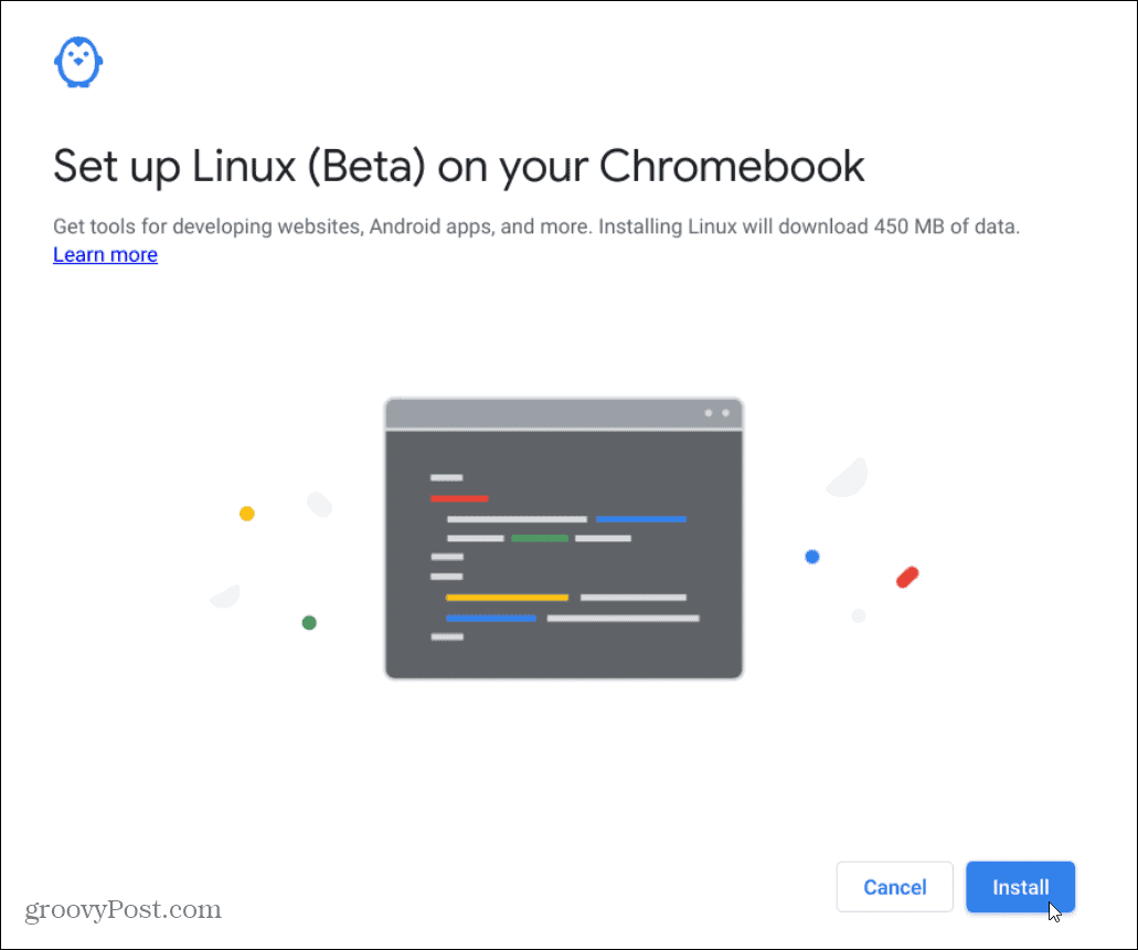  installer linux chromebook