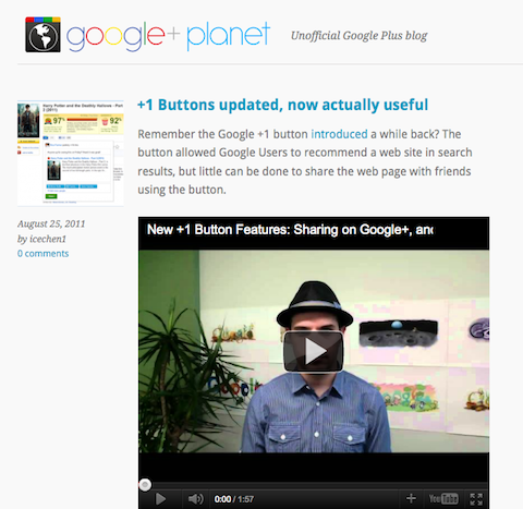 google + planet