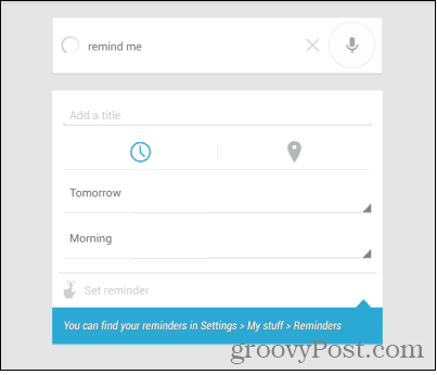 Rappel de localisation Google Now