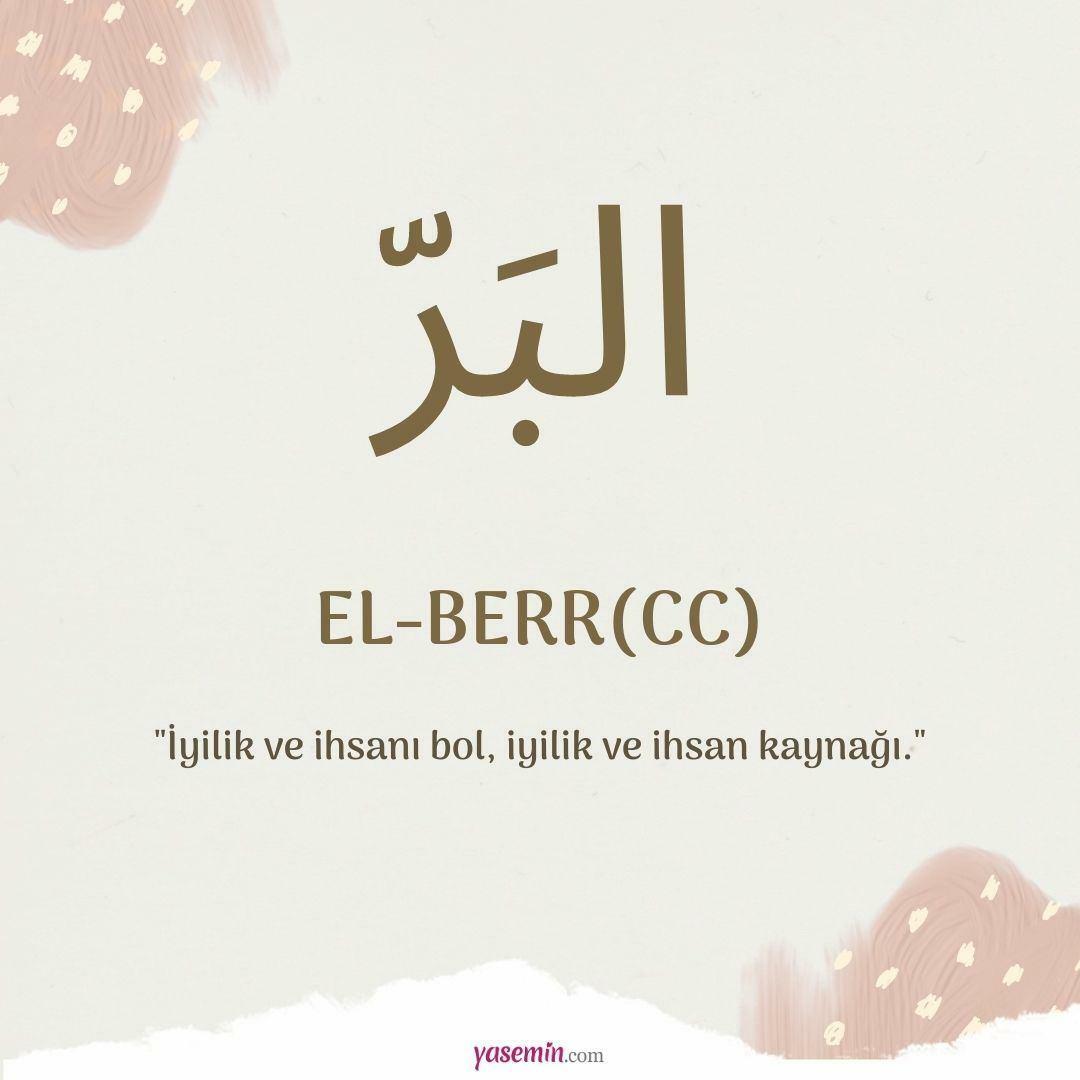 Que signifie al-Berr (c.c) ?