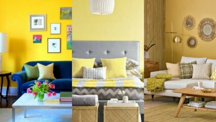 Suggestions de décoration pour la maison qui peuvent être faites en jaune
